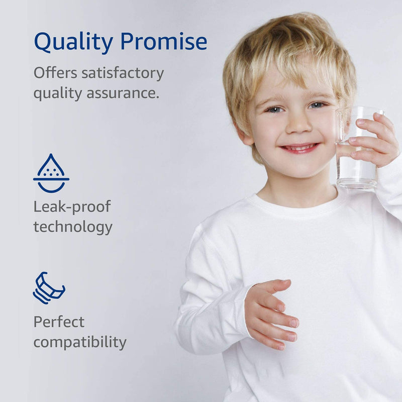 AQUA CREST GXRLQR Under Sink Water Filter, NSF/ANSI 401 Certified, Replacement for GE SmartWater Twist and Lock In-Line GXRLQR Water Filter, Reduces PFAS, PFOA/PFOS, 3 Pack