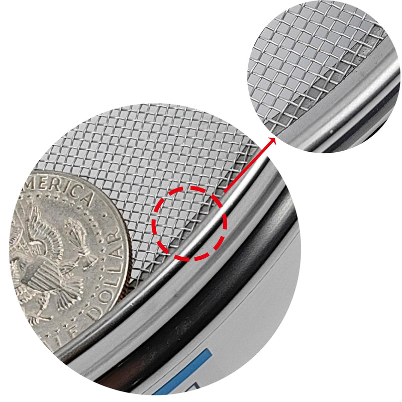 18 Mesh Lab Sieves 8" Diameter 304 Stainless Steel Wire Cloth Test Sieve for Industrial Laboratory Home 18 mesh