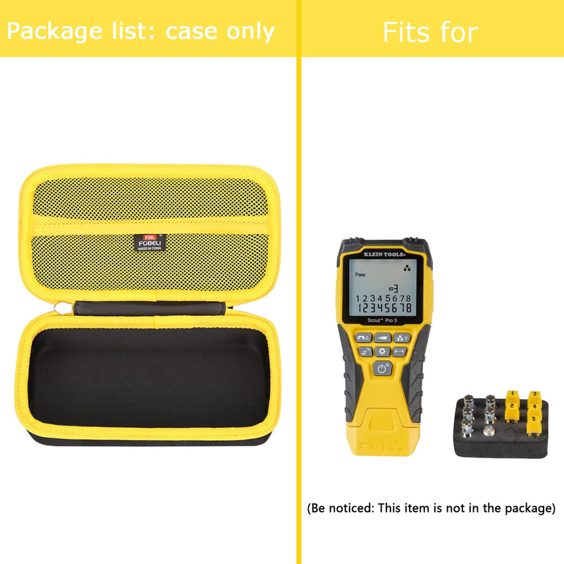 FBLFOBELI Hard Carrying Case Compatible with Klein Tools VDV501-851/VDV501-852/VDV501-853 Cable Tester Kit with Scout Pro 3