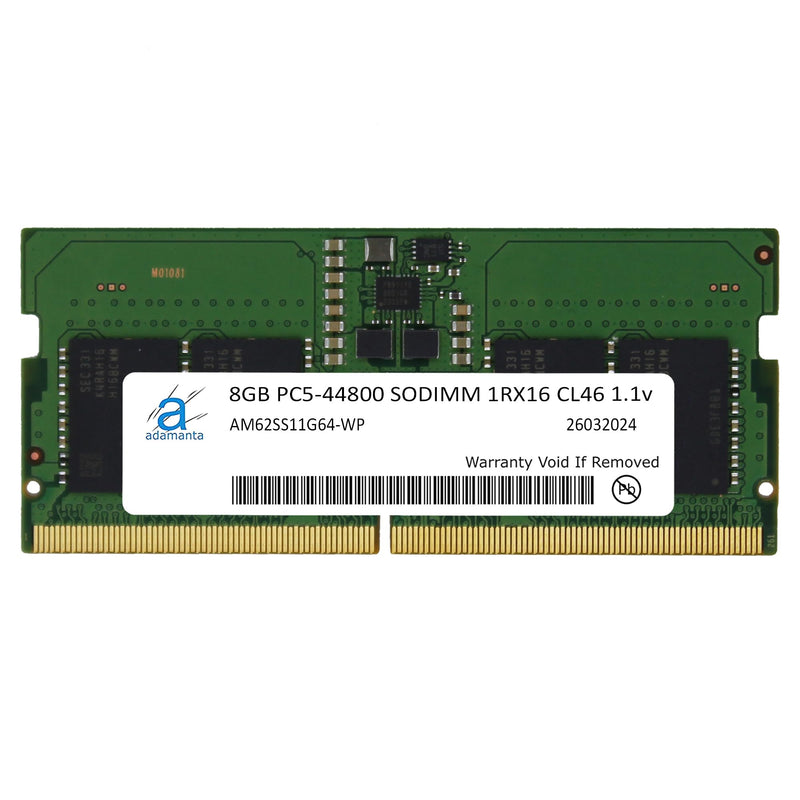 Adamanta 8GB (1x8GB) DDR5 5600MHz PC5-44800 SODIMM 1Rx8 CL46 1.1v Laptop Notebook Memory Module Upgrade RAM (8GBx1) 8GB