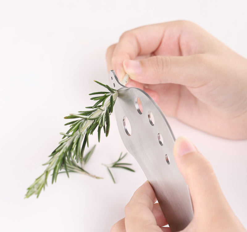 Herb Stripper Tool, Kitchen Leaf Herb Stripping Gadget, Cilantro Stripper for Kale, Thyme Fresh, Parsley, Basil, Rosemary, Chard