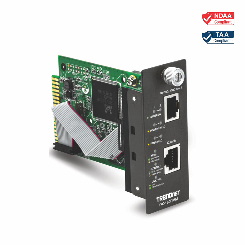 TRENDnet SNMP Management Module for TFC-1600, Lifetime Protection, TFC-1600MM