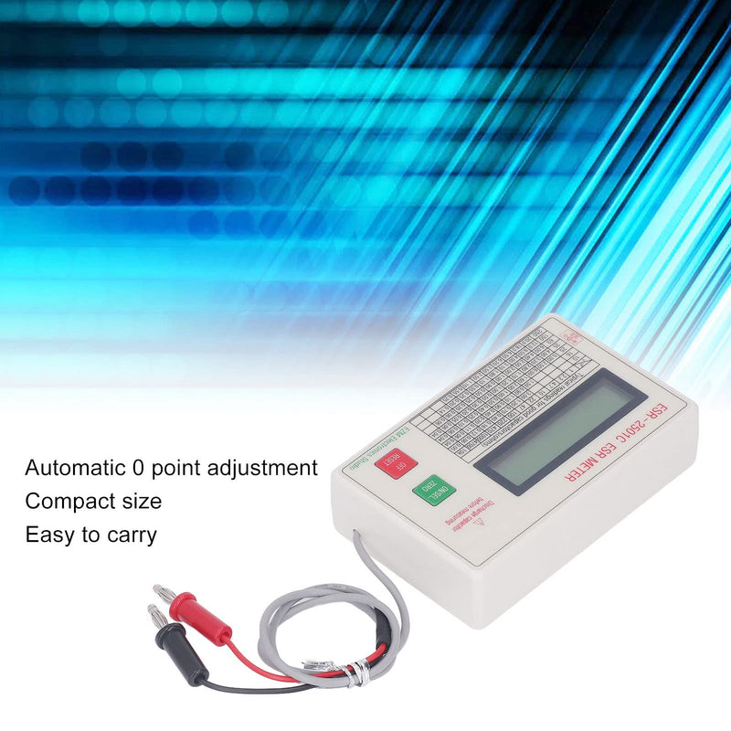 Capacitor Tester, Capacitance Meter LCD Display Meter with Smart Shutdown Function