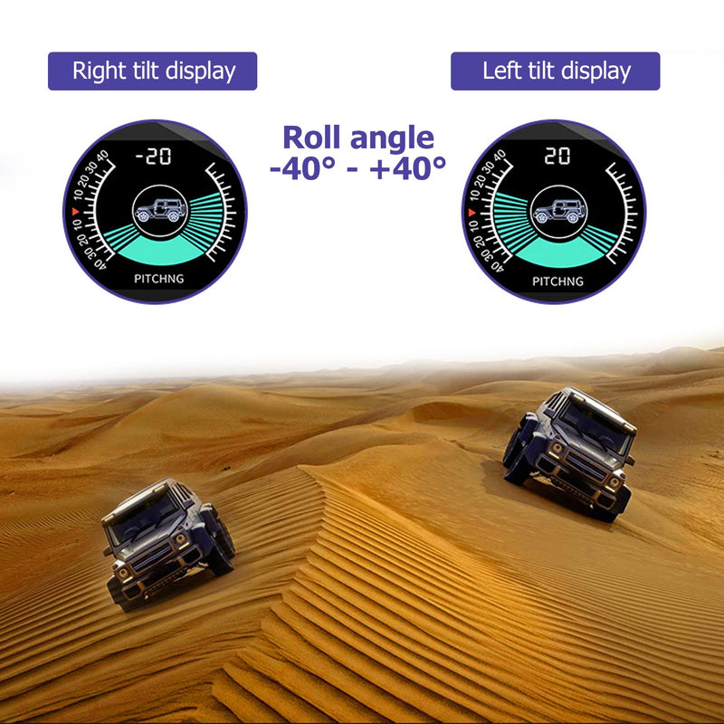 Car Inclinometer Car Tilt Gauge HUD Slope Meter,Universal Intelligent Car Inclinometer Tilt Gauge High Resolution HUD Digital Angle Slope Meter Car Slope Meter for Automobile