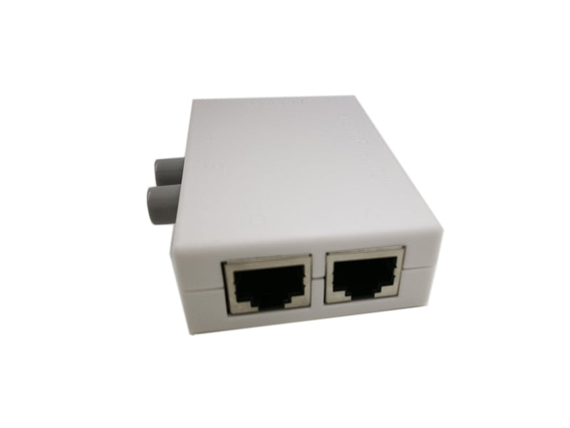 RJ45 Splitter Selector Switch, 2 Ports Network Switch Splitter Selector Hub 2-in 1-Out or 1-in 2-Out 100M t 2-Way RJ45 Ethernet Network SinLoon Push Button Metal Mini Switch Box