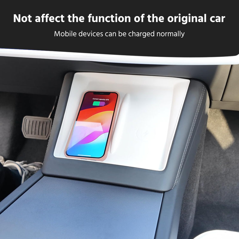 for Tesla Model 3 2024 2025 and model y Juniper Accessory Set: 3-Piece White Silicone Console Mat, Screen & Mirror Frame Protectors (Waterproof, Anti-Slip)(3 PCS White) 2024 2025 model 3 and model y Juniper