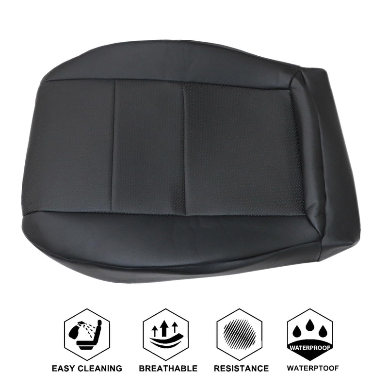 NLQR Driver Bottom Seat Cover Black Repalcement Microfiber Leather Compatible with Mercedes Benz GLK250 GLK280 GLK300 GLK350 2008-2015 Compatible with Mercedes Benz C250 C300 C350 C350e C400 2008-2014