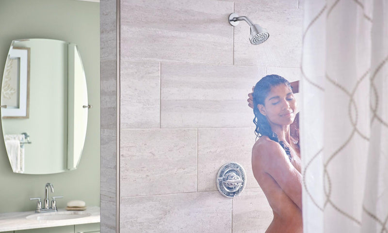 Moen T2902NH Gibson Posi-Temp One-Handle Shower Only Trim Valve Without Showerhead, Chrome Medium