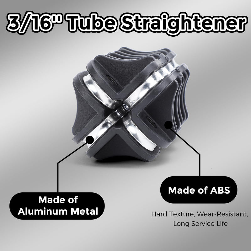 Handheld Tubing Straightener, Tube Straightening Tool,Labor-Saving Brake Line Straightener,Brake Pipe Straightener Compatible with Copper, Aluminum, Steel, Stainless Steel Tubing (3/16 Inch) 3/16 Inch