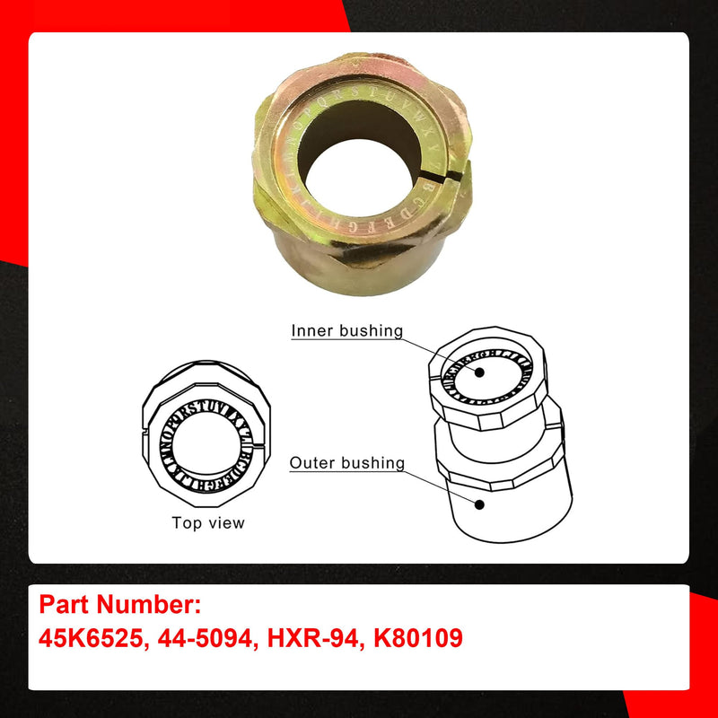 2pcs Extreme Camber Caster Alignment Bushing Kit Compatible with Ford Series Trucks F150 F250 E150 E250 E350 Madza B-Series Navajo 4x4 & 2WD Replace 45K6525, K80109