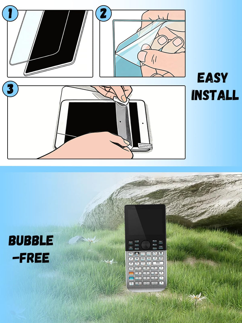 [2 Pack] for HP Prime Graphing Calculator 3.5“ Hydrogel Film Screen Protector. Self-Healing Anti-Scratch Bubble Free Easy Installation.