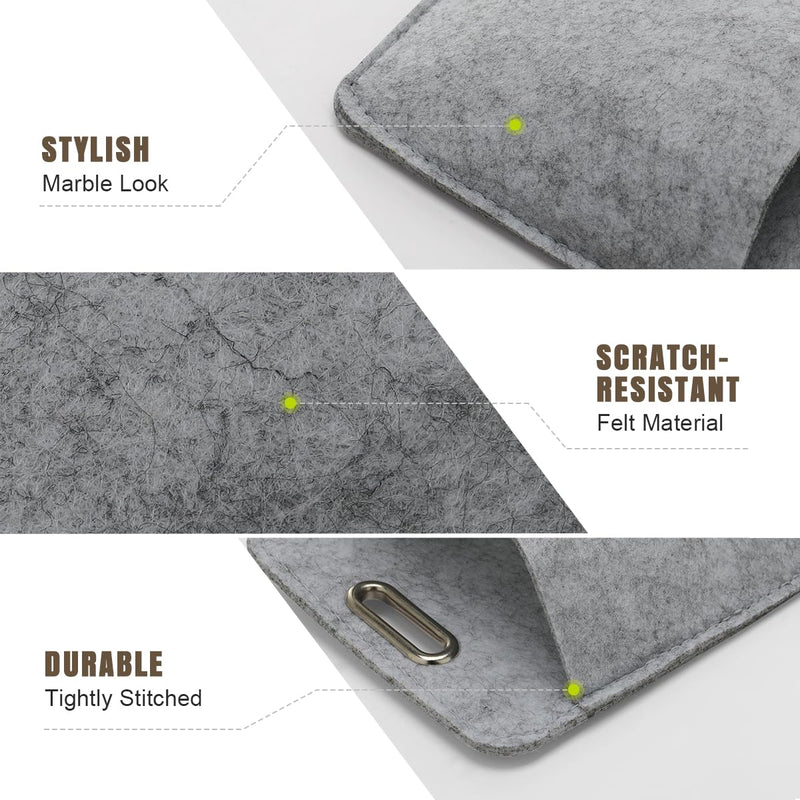 Phone Holder Wall Mount, 2 Pcs Phone Organizer for Home, RV, Camper | Two Pockets Wall Holder for Phone, Sunglasses Storage, Felt Material