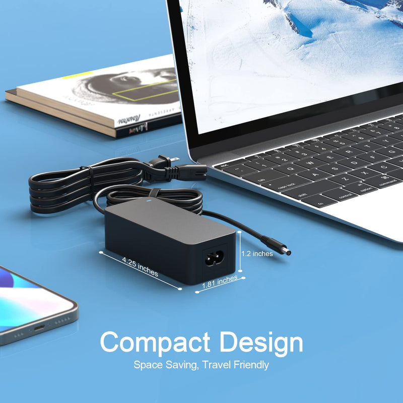 65W 45W AC Adapter Replacement for Dell Docking Station D1000 D3100 Ultra HD 4K Triple Display Wireless, Fit for Latitude P75F P75F001, Thunderbolt Dock TB15 K16A K16A001 Laptop Power Supply Cord