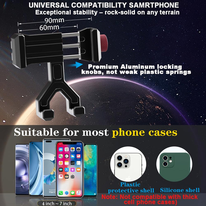 Upgraded Aluminum Vent Phone Mount for Toyota Tacoma 2016-2023 | 3rd Gen Tacoma Phone Holder | 360° Rotation | Zero Slip, Anti-Scratch | Easy to Use | Compatible with iPhone & Galaxy, More