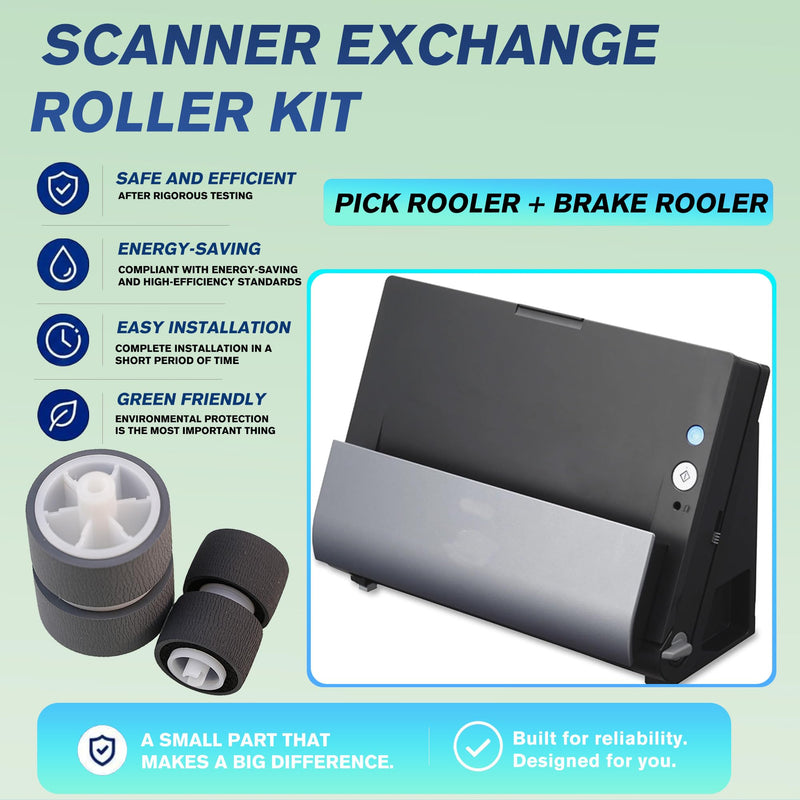 5484B001 Scanner Exchange Roller Kit for Canon DR-C125 C225 | DR-C255 DR-C225II DR-C225W-1 Scanner Exchange Roller Kit Replace# 5484B001AA