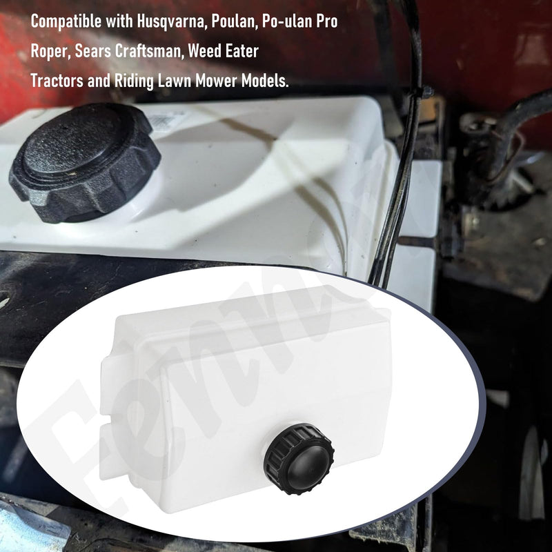 532184900 184900 Fuel Tank & Fuel Cap for Poulan Craftsman Husqvarna Roper, Sears Weed Eater Fits DYT4000 PP1238 T1000 LT2000 Lawn Mower Replaces 109202X, 532109202, 105738X