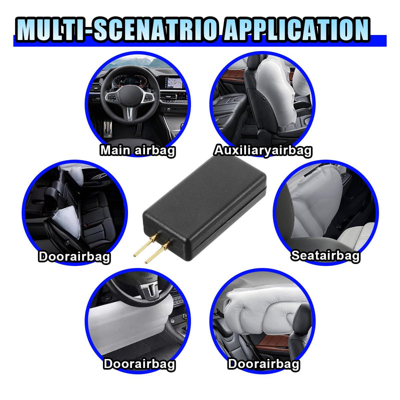 Car SRS Airbag Simulator Tester, 12V 2-Pin Airbag Bypass Resistor Testing Instrument, Car Airbag Inspection Tool, Auto Airbag Diagnostic Scanner Fault Finding Repair Tool for Truck SUV (4PCS) 4PCS
