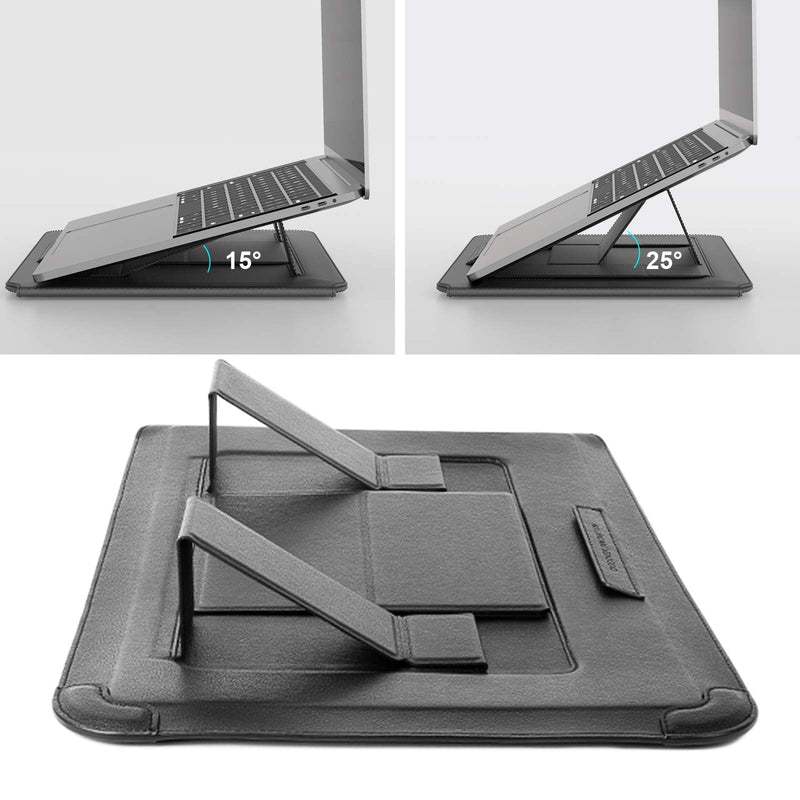 Nillkin Laptop Sleeve for MacBook Air M4(2025)/Pro 13/MacBook Air 13 inch, MacBook Air Sleeve with Laptop Stand and Mouse Pad, Case Bag for 13-14 inch MacBook, ASUS, Dell, HP, Grey Gray