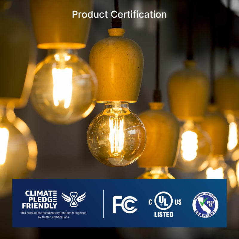 FLSNT 60W Equivalent LED Globe Candelabra Bulbs, Dimmable G16.5 LED E12 Chandelier Light Bulbs, 550LM, CRI90, 5.5W, AC 120V, 12 Pack, 2700K Soft White 60w Soft White 12 Count (Pack of 1)