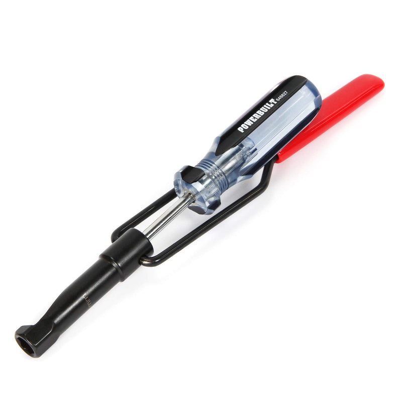 Powerbuilt 10 Millimeter Jam Nut Valve Adjustment Tool, Slotted Valve Adjusting Stud, Honda, Nissan, Toyota, Japanese Vehicle Engines - 648827 10mm