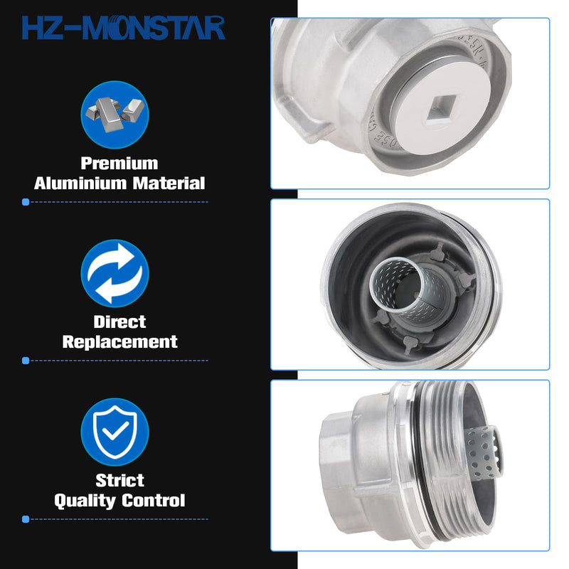 Oil Filter Housing Cap Assembly 15620-31060 Compatible with Toyota Camry Tundra RAV4 4Runner Tacoma Highlander Sienna Venza Avalon Fj Cruiser Oil Filter Housing Cover Replace 15643-31050