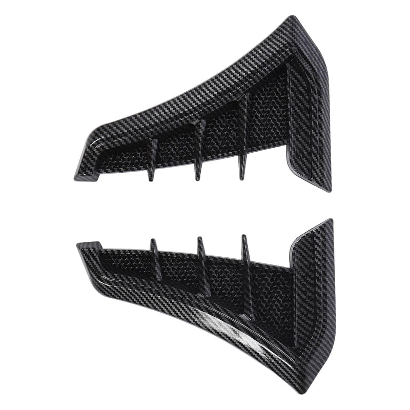 Side Vent Trim 1 Pair Side Vent Trim Sporty Look Enhanced Performance Side Mudguard Air Wing Vent Trim Sticker for 1 Series E90 E91 (Carbon Fiber Style) Carbon Fiber Style