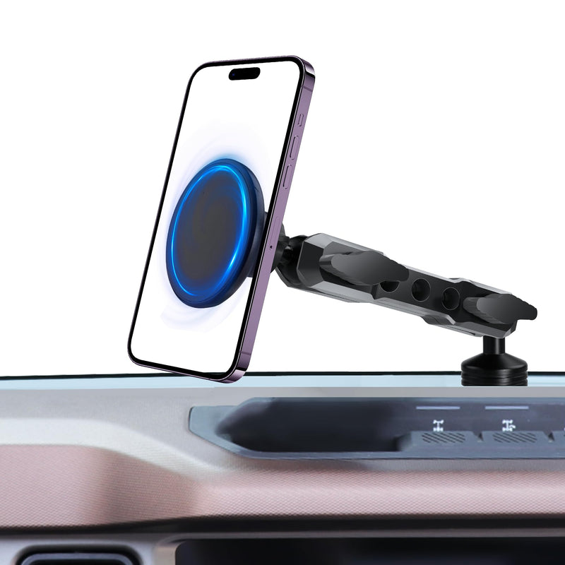 Phone Mount Holder for Ford Bronco 2021 2022 2023 2024 2025 2/4 Door, MagSafe Phone Mount, Magnetic Phone Holder for iPhone 17 16 15 14 13 12 Series, for Ford Bronco Accessories (Not for Bronco Sport)