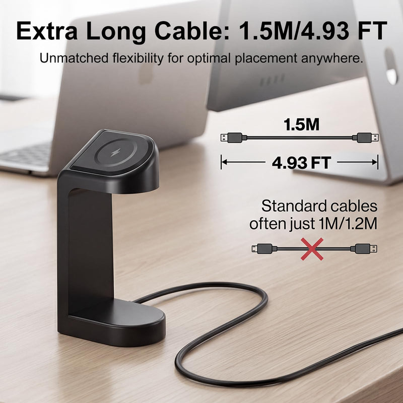 Charger Dock Compatible with Gizmo Watch 3 Adventure, Fast Charging Watch Dock with 4.92 Ft Cable & Adapter,Kids Smartwatch Accessories(Adventure)