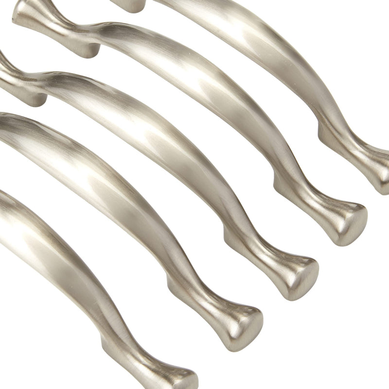Amerock | Cabinet Pull | Satin Nickel | 3 inch (76 mm) Center-to-Center | Everyday Heritage | 10 Pack | Drawer Pull | Drawer Handle | Cabinet Hardware