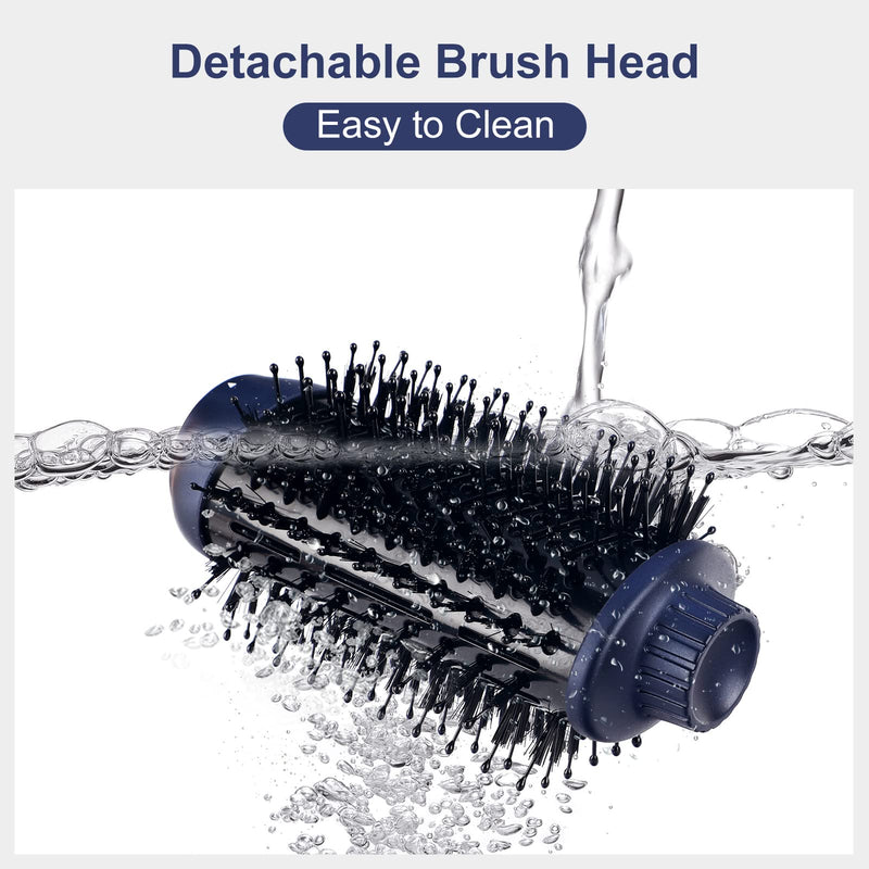 4-in-1 Hair Dryer Brush Set, Multi Air Styler with Diffuser and Hot Brush | Hairdryer, Hot Air Brush, Hair Diffuser and Hot Brush, Ionic Care, Frizz Control, Blue Prussian Blue - Standard