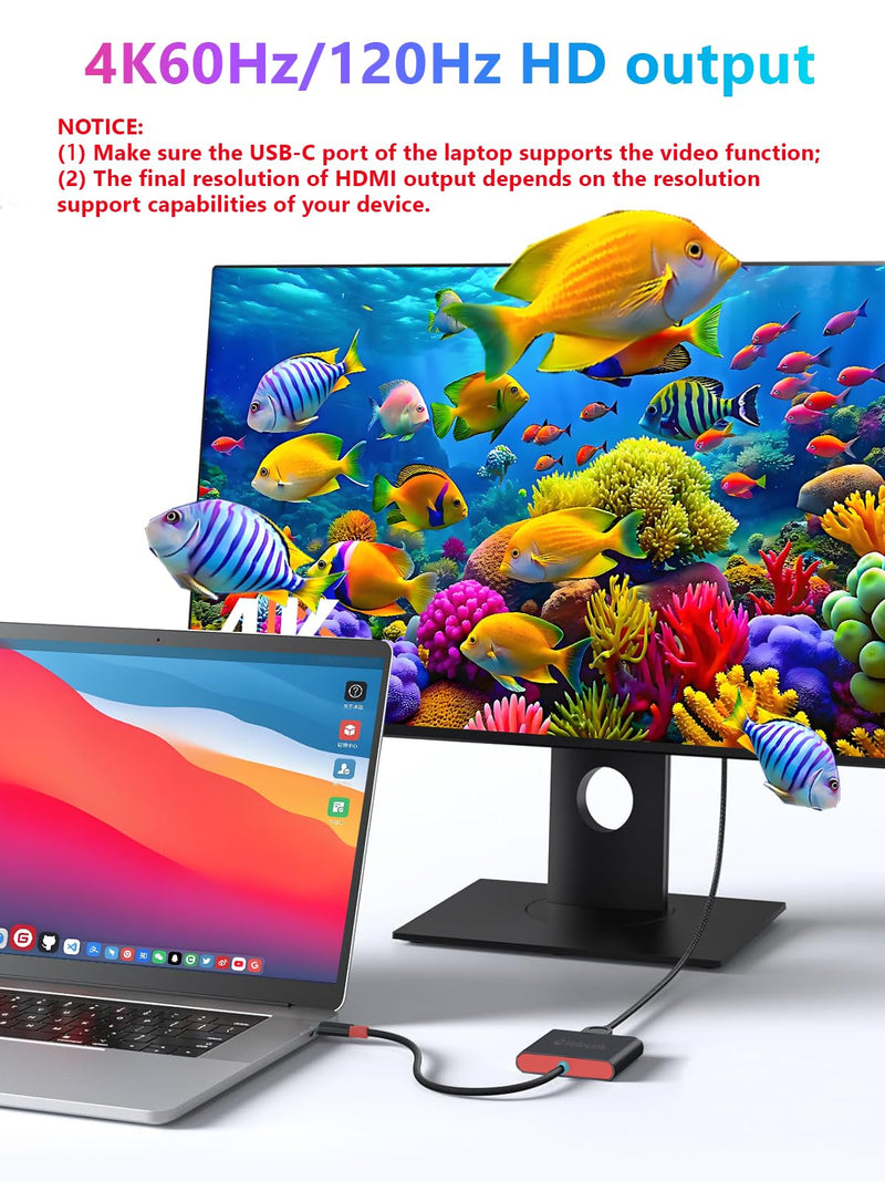 USB c to hdmi/usbc hdmi/USB-c to HD Adapter,USB c HD with PD Charger 4K30 Hz HDMI to C Adapter, USB C Hub Multiport AV Converter Compatible with MacBook,Laptops, (Switch 2 Dock+ Stand) Switch 2 Dock+ Stand