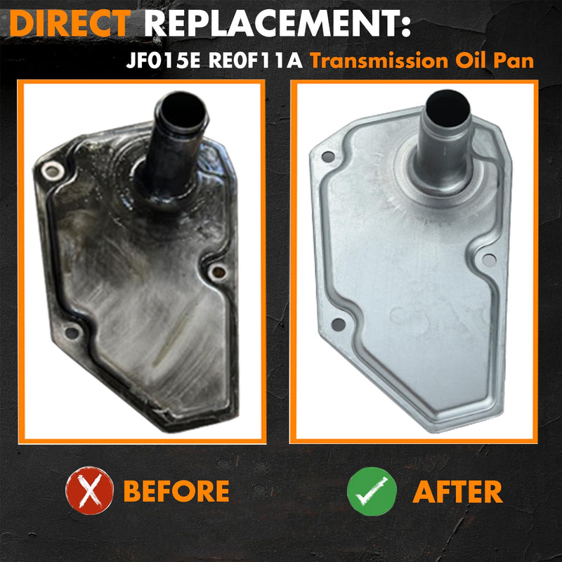 RE0F11A CVT Transmission Filter Oil Pan Gasket Kit Compatible With Nissan 2013-2019 Sentra 1.8L,2012-2019 Versa 1.6L,2014-2019 Versa Note 1.6L 33010-JF015 31726-28X0A 31726-3JX0A 19318012