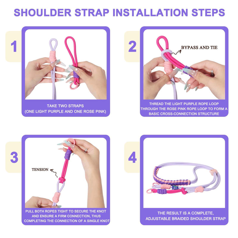 Clear Camera Case for Fujifilm Instax Mini 13, Purple Camera Strap | Protective Cover with Anti-Accidental Shutter, 4 Composition Cards, Photo Storage Holds 10 Films,Clear Hard Shell, No Camera