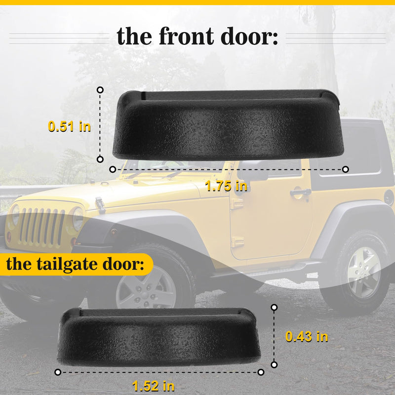 Strong Magnetic(Upgrade N52) Keyhole Covers Compatible with 2018-2025 Jeep Wrangler JL and Gladiator JT, Keyhole Protection Keyhole Cover Door Lock Cover for Jeep 3 Year Warranty (Classic) classic