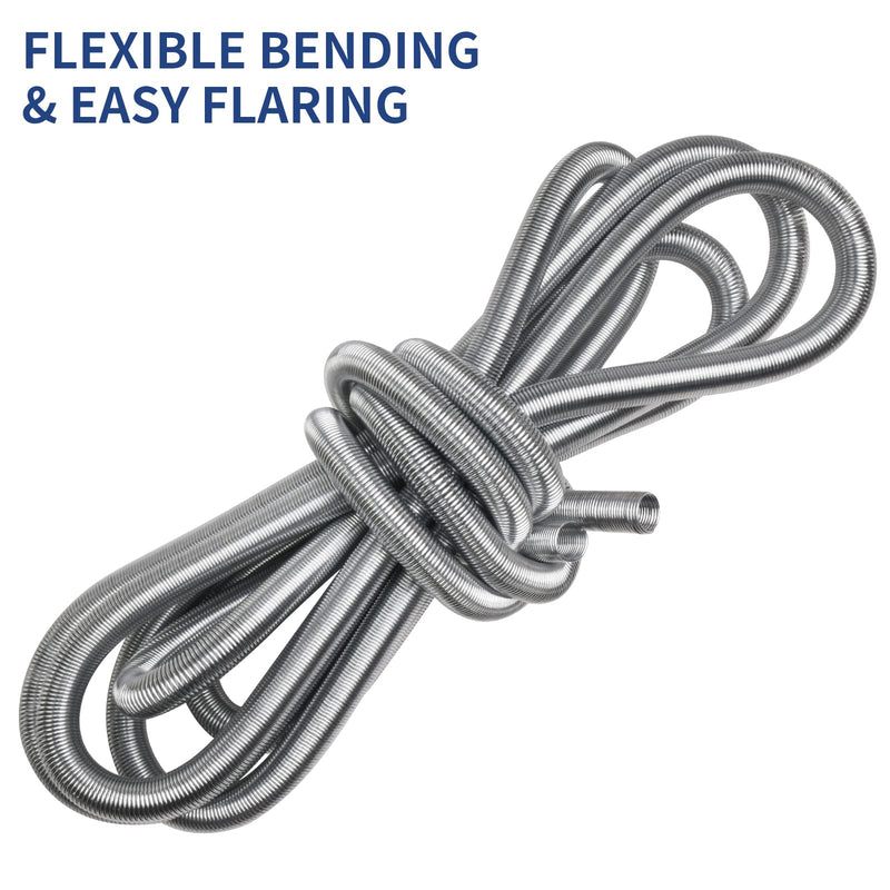 3/16" Brake Line Protector - 8 Feet Heavy-Duty Galvanized Spring Steel, Anti-Rust Coating, Rock/Chip Protection for Cars, Trucks, SUVs 316-8FT