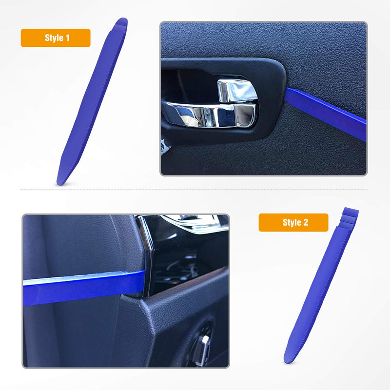 GOOACC 5PCS Auto Trim Removal Tool Kit No-Scratch Pry Tool Kit for Car Door Clip Panel & Audio Dashboard Dismantle -5PCS Blue