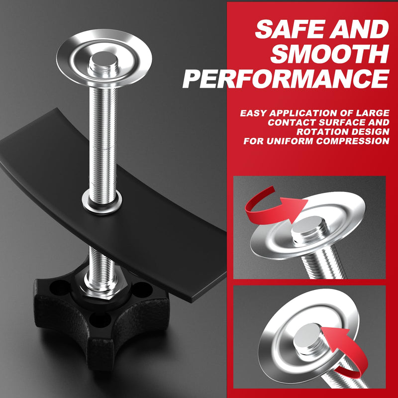Brake Caliper Compression Tool, Heavy Duty Brake Pad Spreader Tool, caliper piston compressor tool for Compressing Inner Pad, Disc Brake Pad Spreader Tool Suitable for Most Cars and Light Trucks