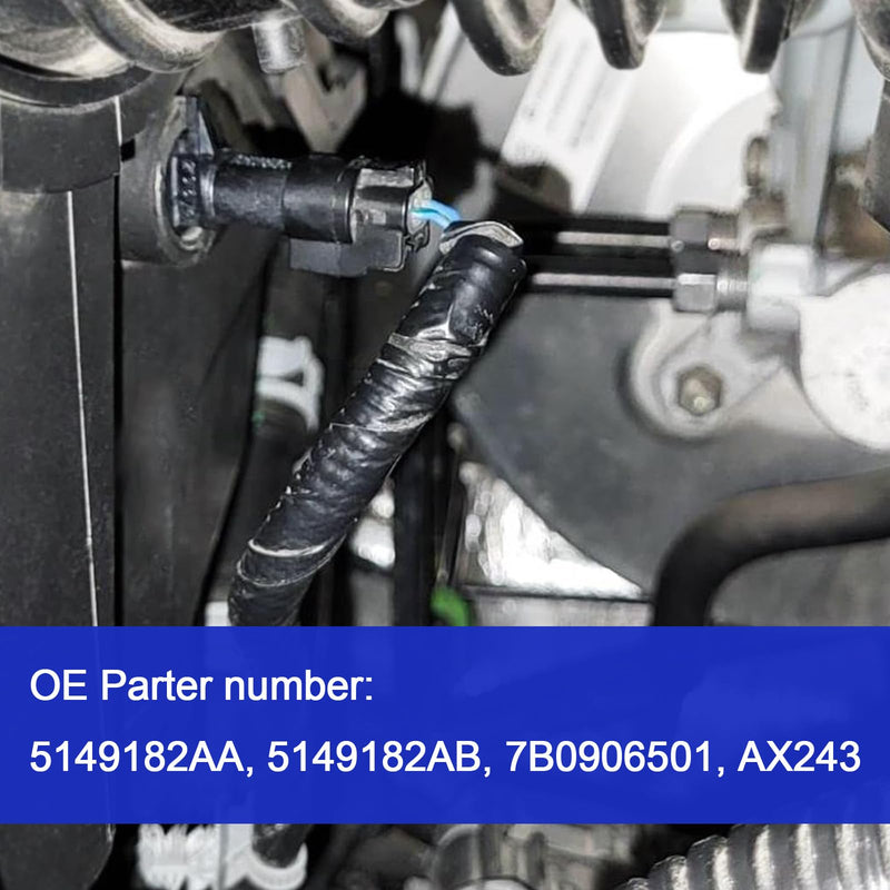 Intake Air Temperature Sensor - Compatible with Chrysler Dodge Avenger Challenger Charger Durango Grand Caravan Journey J-eep RAM IAT Sensor Replaces #5149182AB 5149182AA AITS Senor