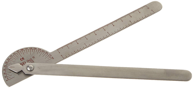 Baseline 12-1042 Stainless Steel 180 Degree Goniometer, 6" Length