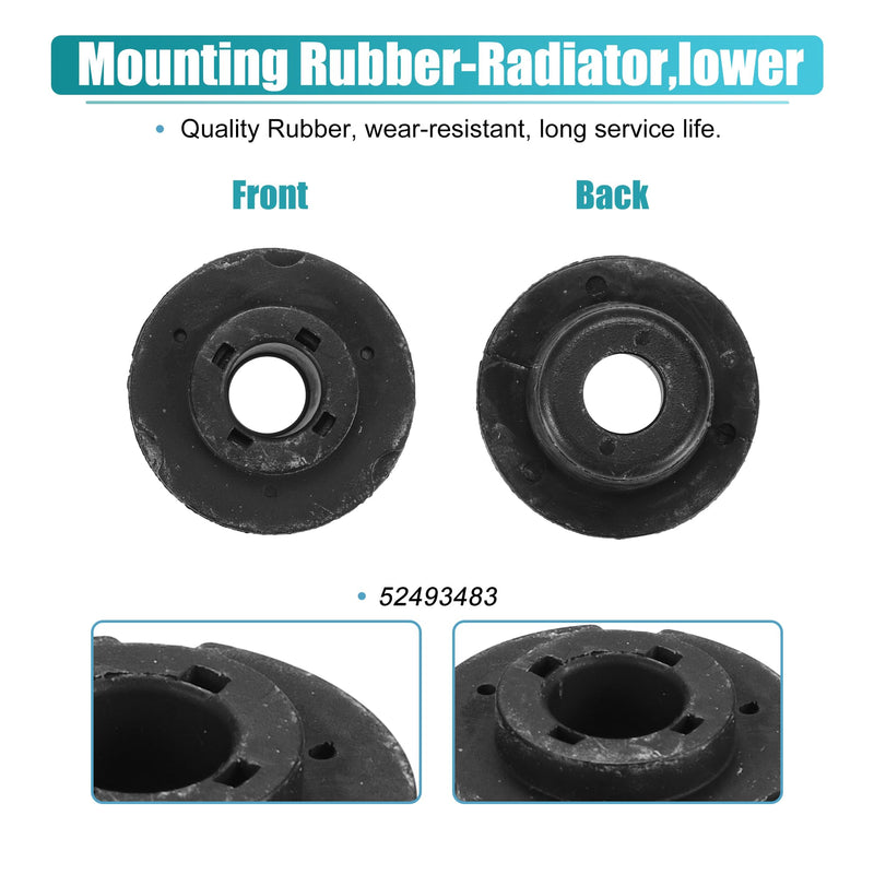X AUTOHAUX 2pcs Lower Rubber Cushion Bushing Radiator Mount Insulator for Chevrolet Impala 2014-2020 for Chevrolet Malibu 2004-2021 for Cadillac XTS 2013-2019 No.52493483