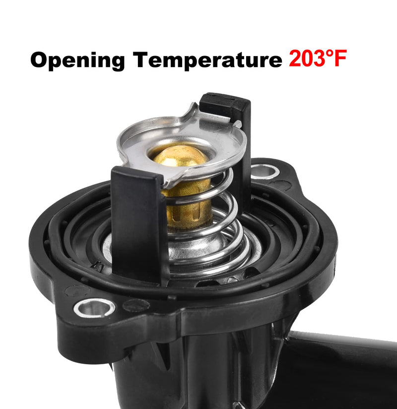 EVIL ENERGY Thermostat Housing Assembly,05184651AF 49569 902-852,Compatible with 2011-2015 Dodge Durango 2011-2020 Jeep Grand Cherokee 3.6L