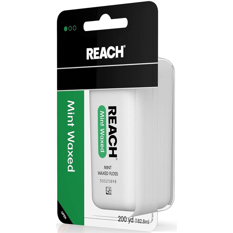 Reach Dental Floss, Waxed, Mint, 200 Yard (Pack of 5)