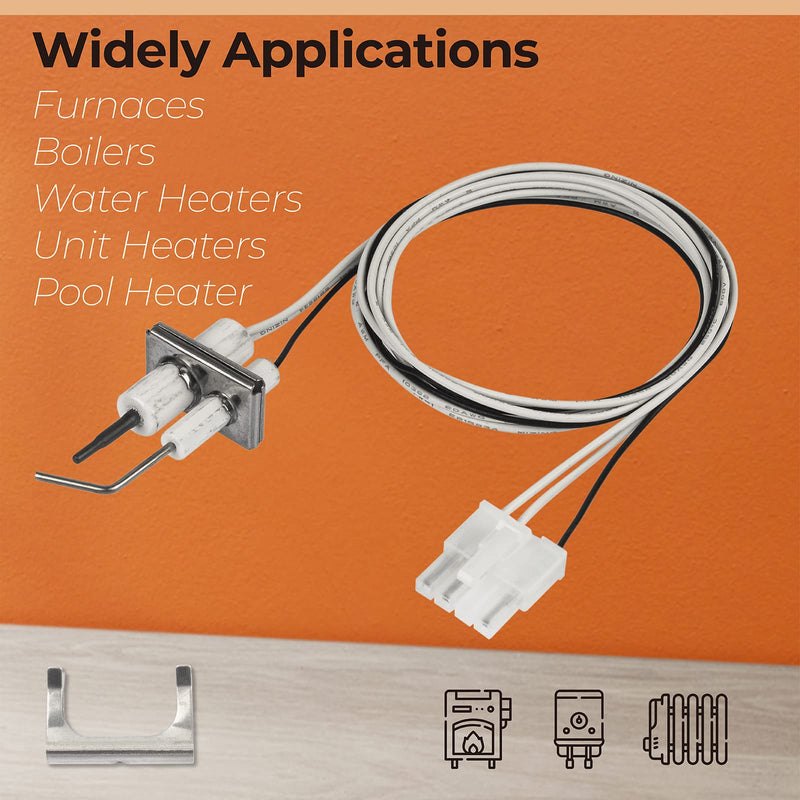 Q3400A1024/U Igniter Flame Rod Assembly Compatible with Honeywell Q3450, Q3620, Q3480, R42640-001 for SV9500M Valve