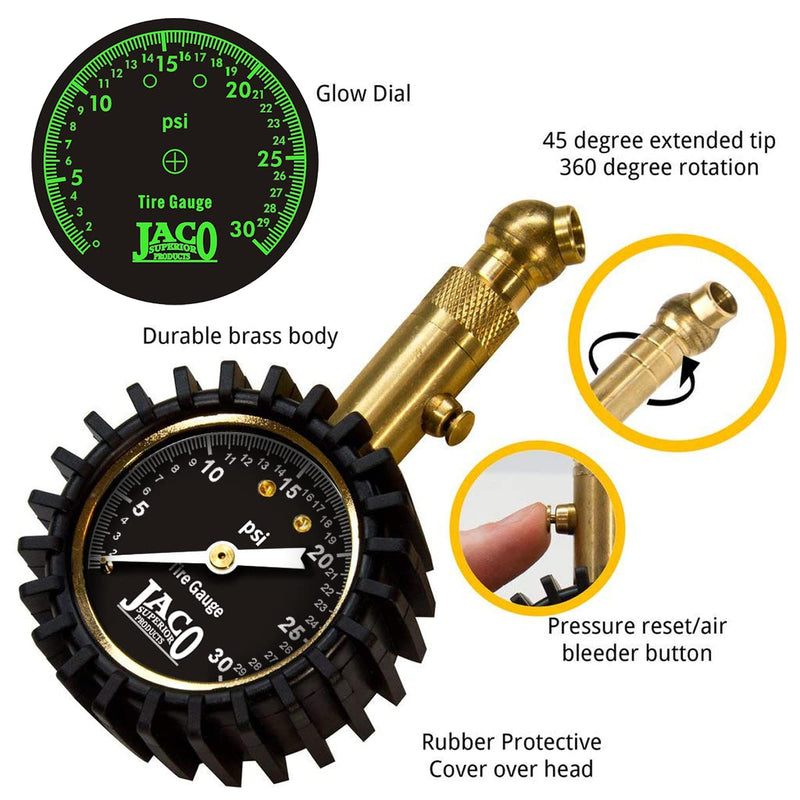  [AUSTRALIA] - JACO Elite Low Pressure Tire Gauge - 30 PSI
