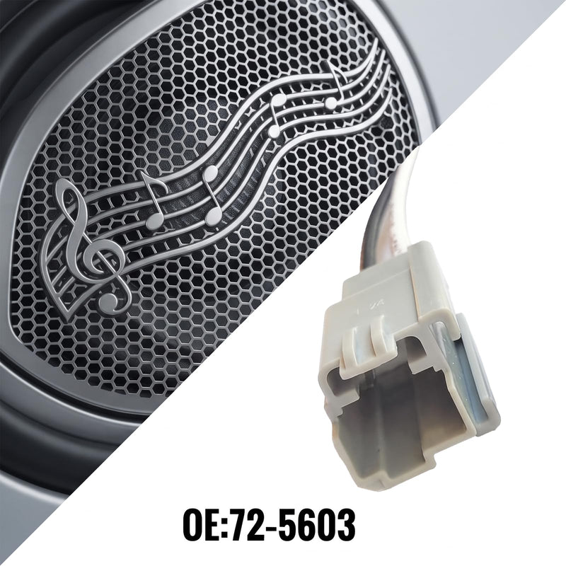 4PCS Car Front and Rear Tweeter Speaker Wiring Harness, Plug and Play Speaker Connector for Aftermarket Audio Upgrade, Compatible with 2021-2024 Bronco and Maverick