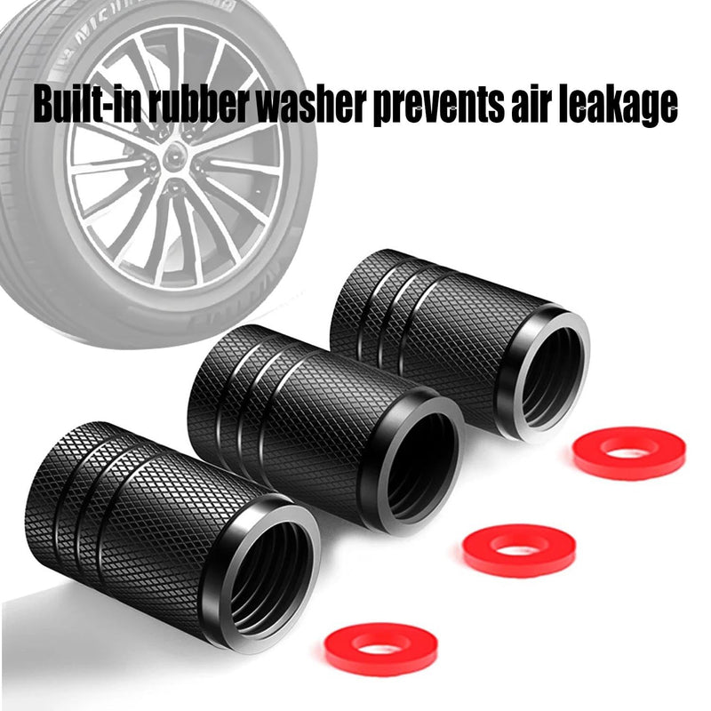 American Flag Tire Valve Stem Caps, Aluminum USA Caps Black, Universal Dust Proof Covers for Cars Trucks Bikes Motorcycles Bicycles Corrosion Resistant Black and White National Flag 12PCS Black White USA (12 Pack)