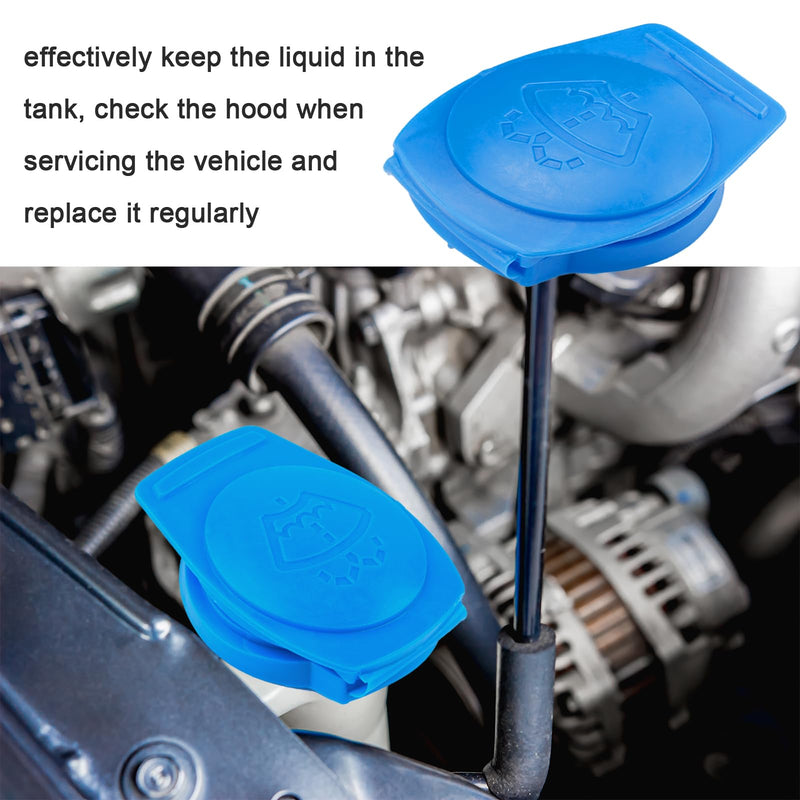 Washer Fluid Cap,Windshield Washer Fluid Cap,Reservoir Tank Bottle Cap Cover,Wiper Fluid Cap Compatible With Volkswagen Atlas Tiguan Arteon Jetta Replaces #3Q0955455