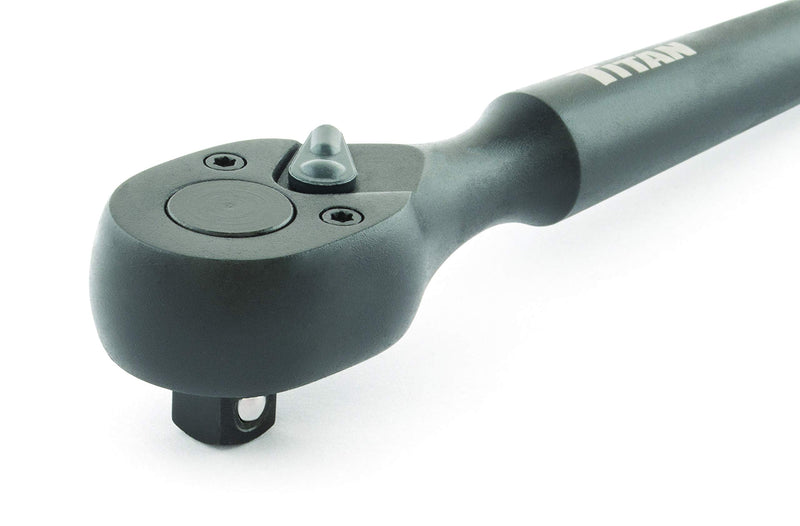 Titan Forge 11078 1/2-Inch Drive x 12-Inch 72 Tooth Construction Spud Ratchet