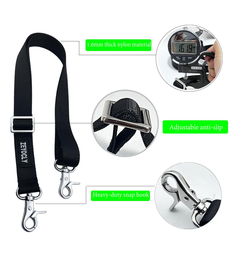 Adjustable Bimini Boat Top Straps,Two Hooks Marine Awning Webbing Straps,with Heavy Duty Snap Hooks,Boat Awning Hardware Accessories,Premium Boat Canopy Strap (4, 32~60) 4