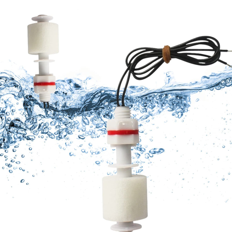 ONLYWON Water Level Sensor & Float Switch for Boat Bilge Pump & Oil Level Sensor & Liquid Level Sensor, High Temperature Resistance 150C & 304 Stainless Steel Vertical Float Switch (Always Open) Vertical liquid level float detection switch